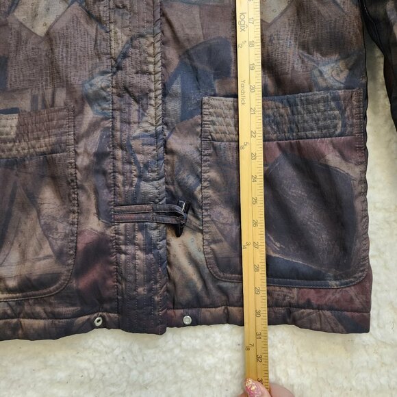 Forecaster of Boston Vintage Coat Jacket XS Hooded Long Brown Pockets Nylon - Picture 2 of 8